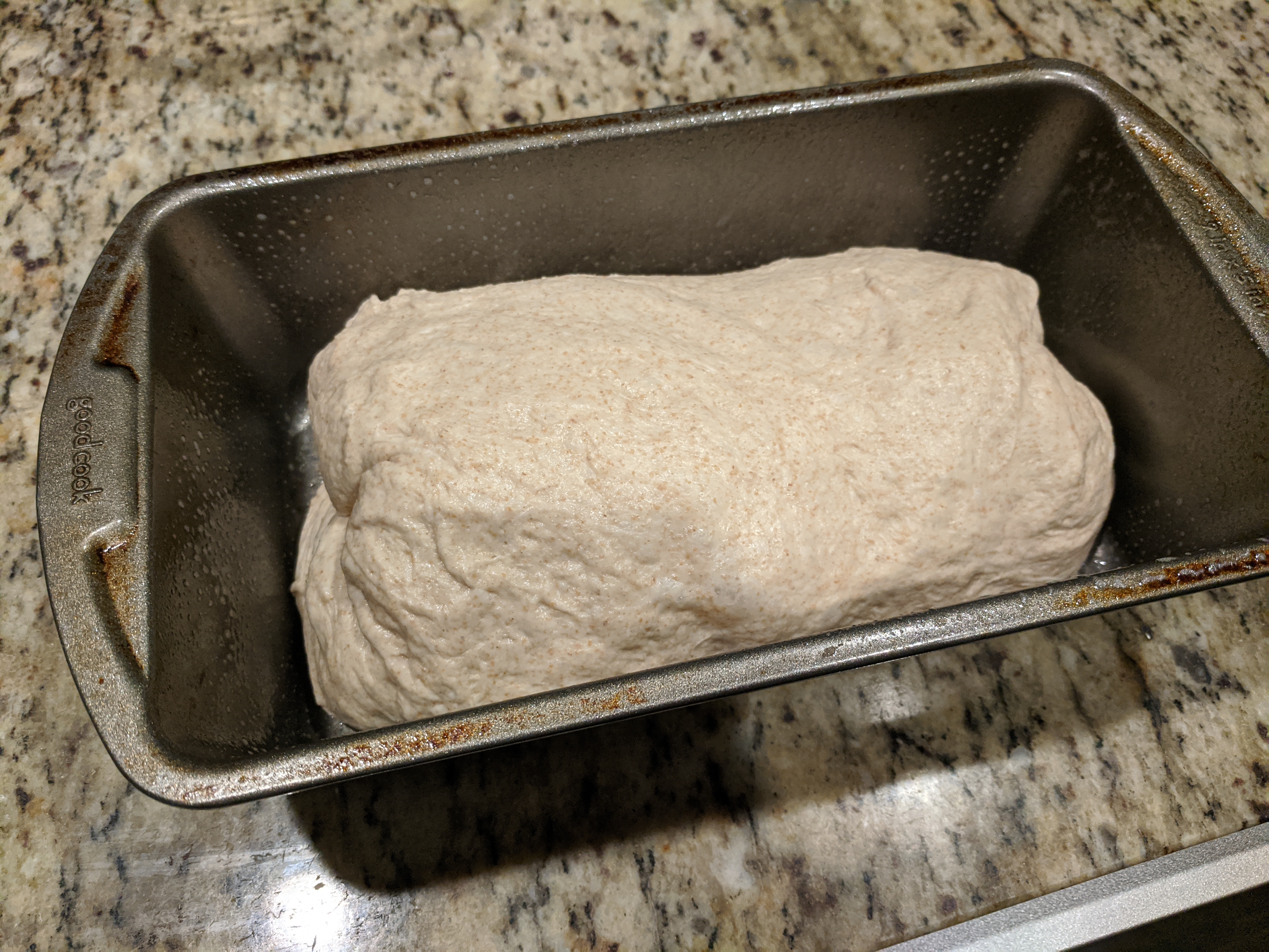 bread in a loaf pan